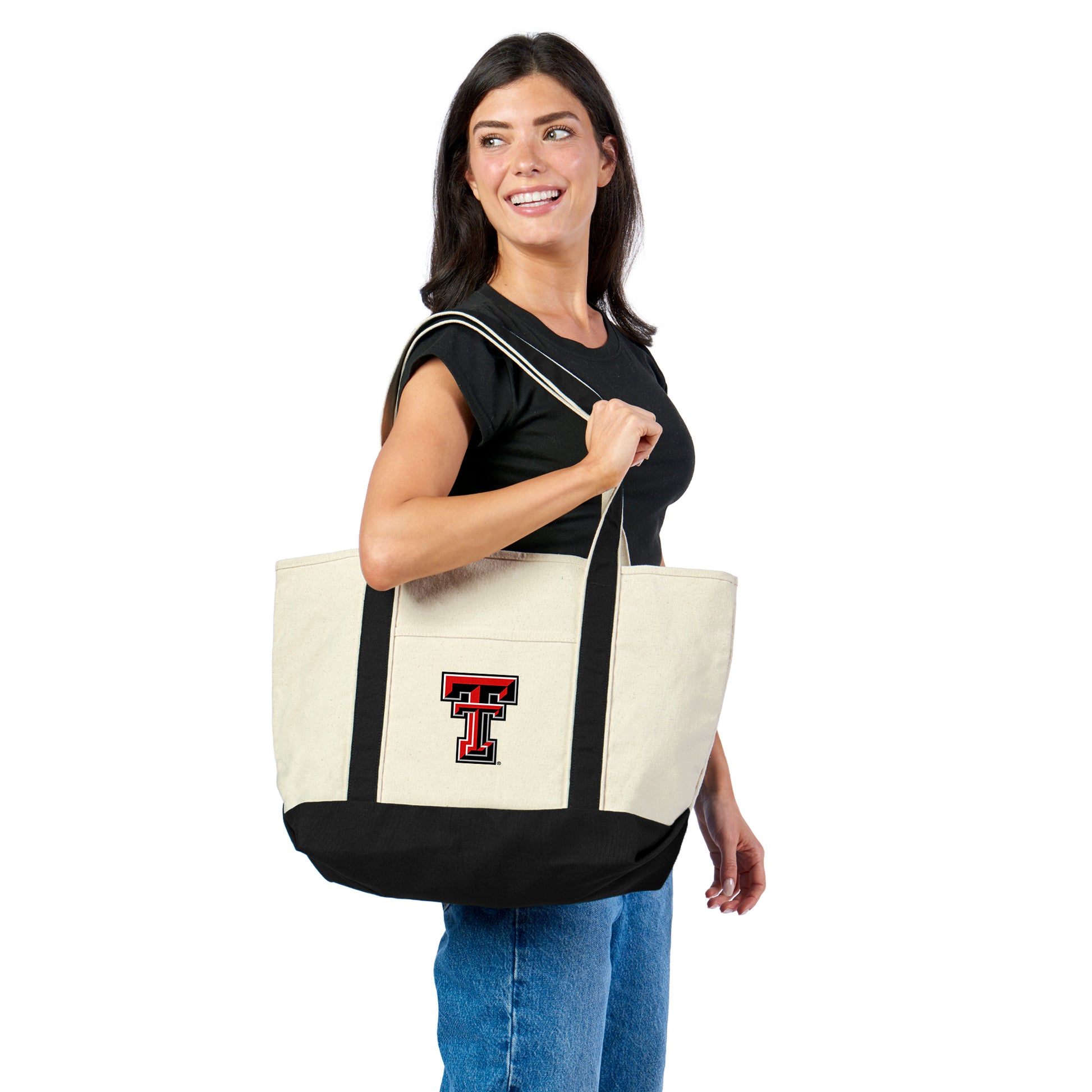 Texas Tech Red Raiders Canvas Tote Lifestyle