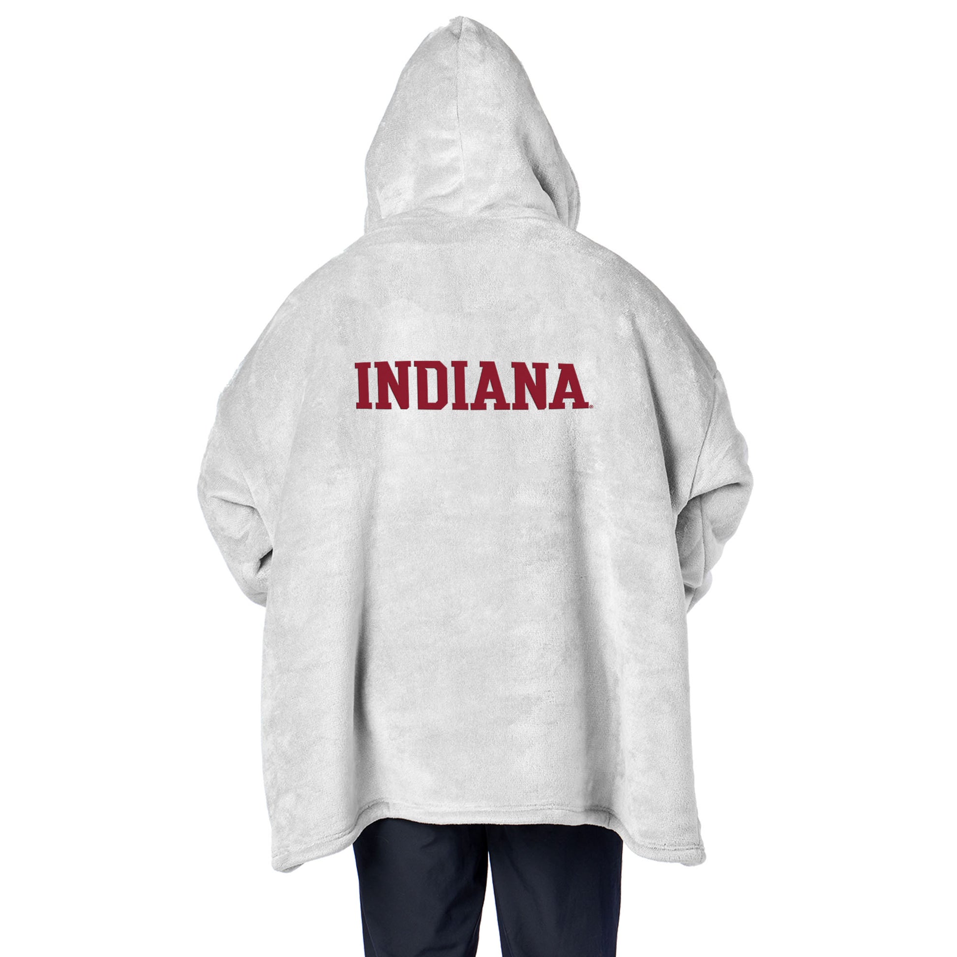 Indiana Hoosiers fleece hoody back
