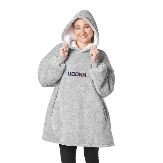 Connecticut Huskies Sherpa Fleece hoody back