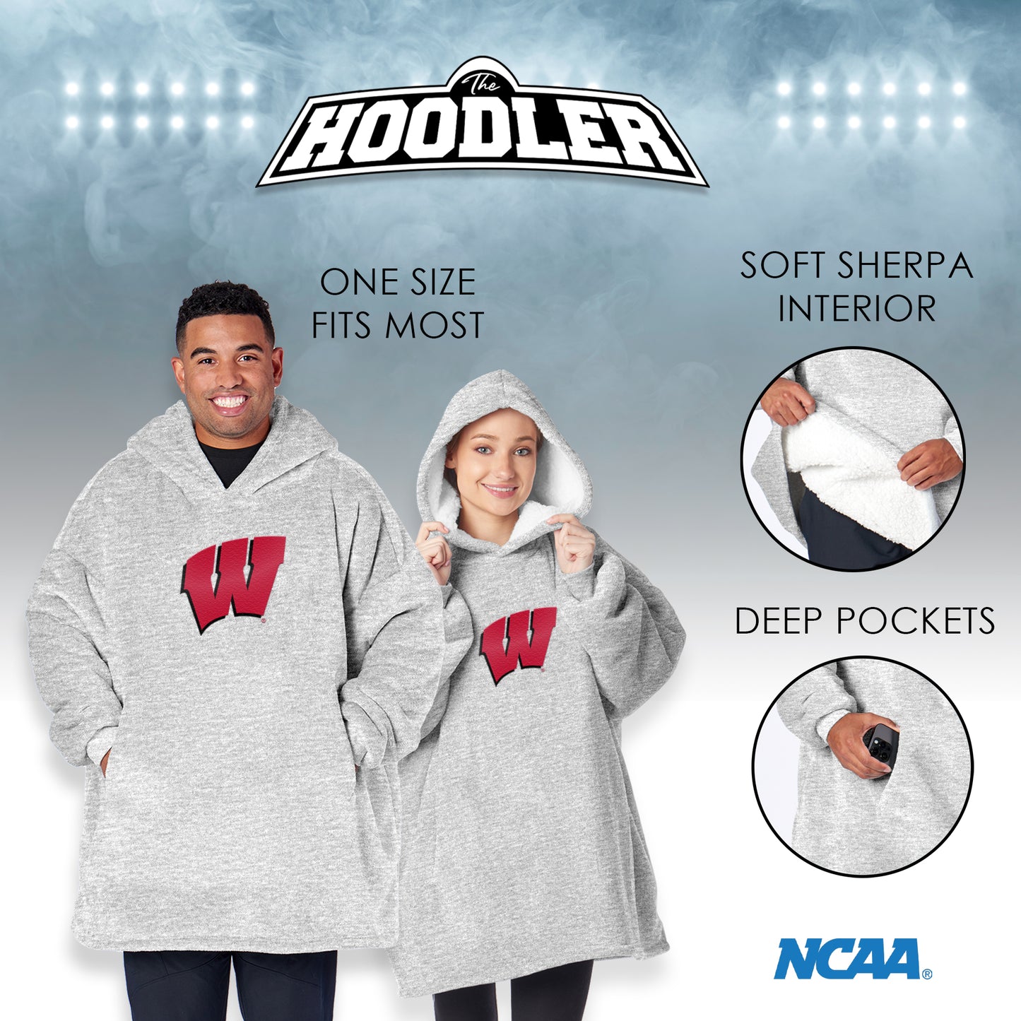 sherpa hoodie dimensions