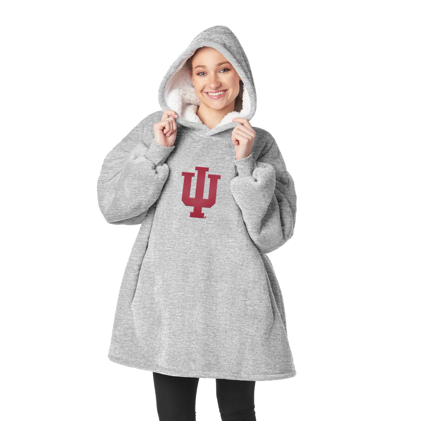 Indiana Hoosiers Sherpa Fleece hoody back