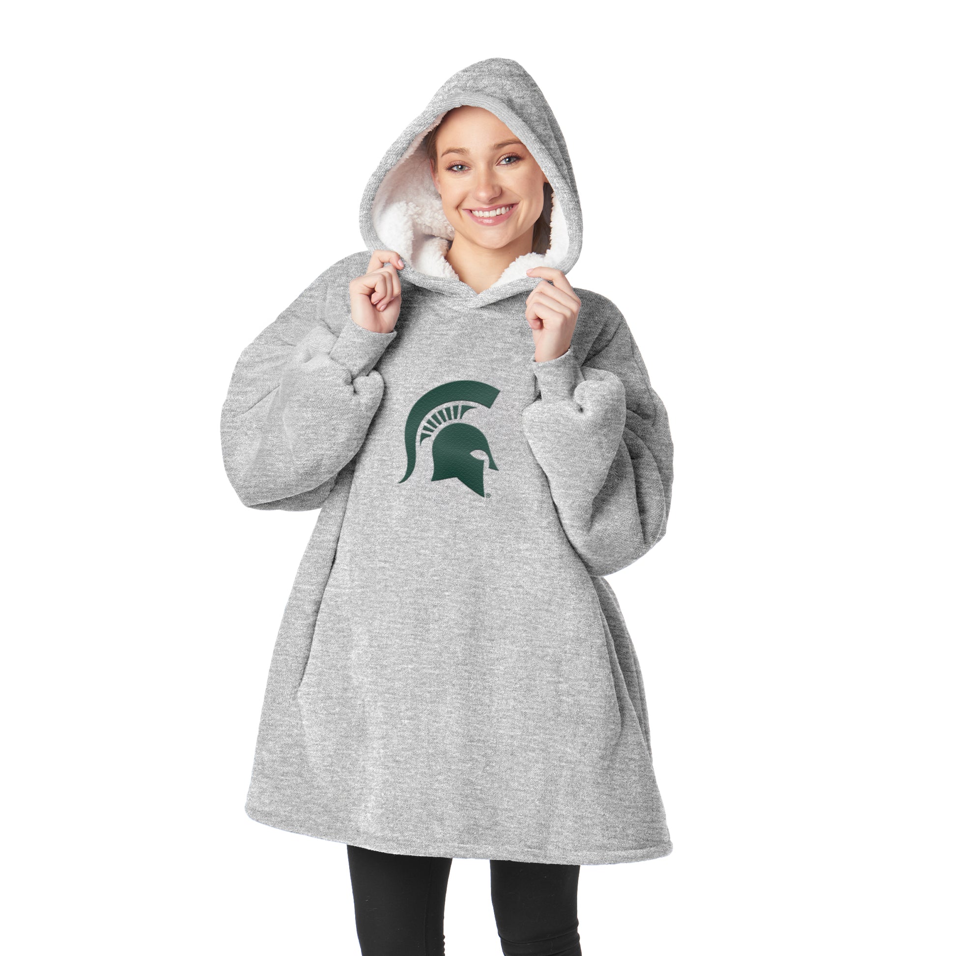 Michigan State Spartans Sherpa Fleece hoody back