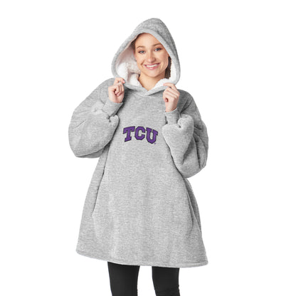 TCU Horned Frogs Sherpa Fleece hoody back