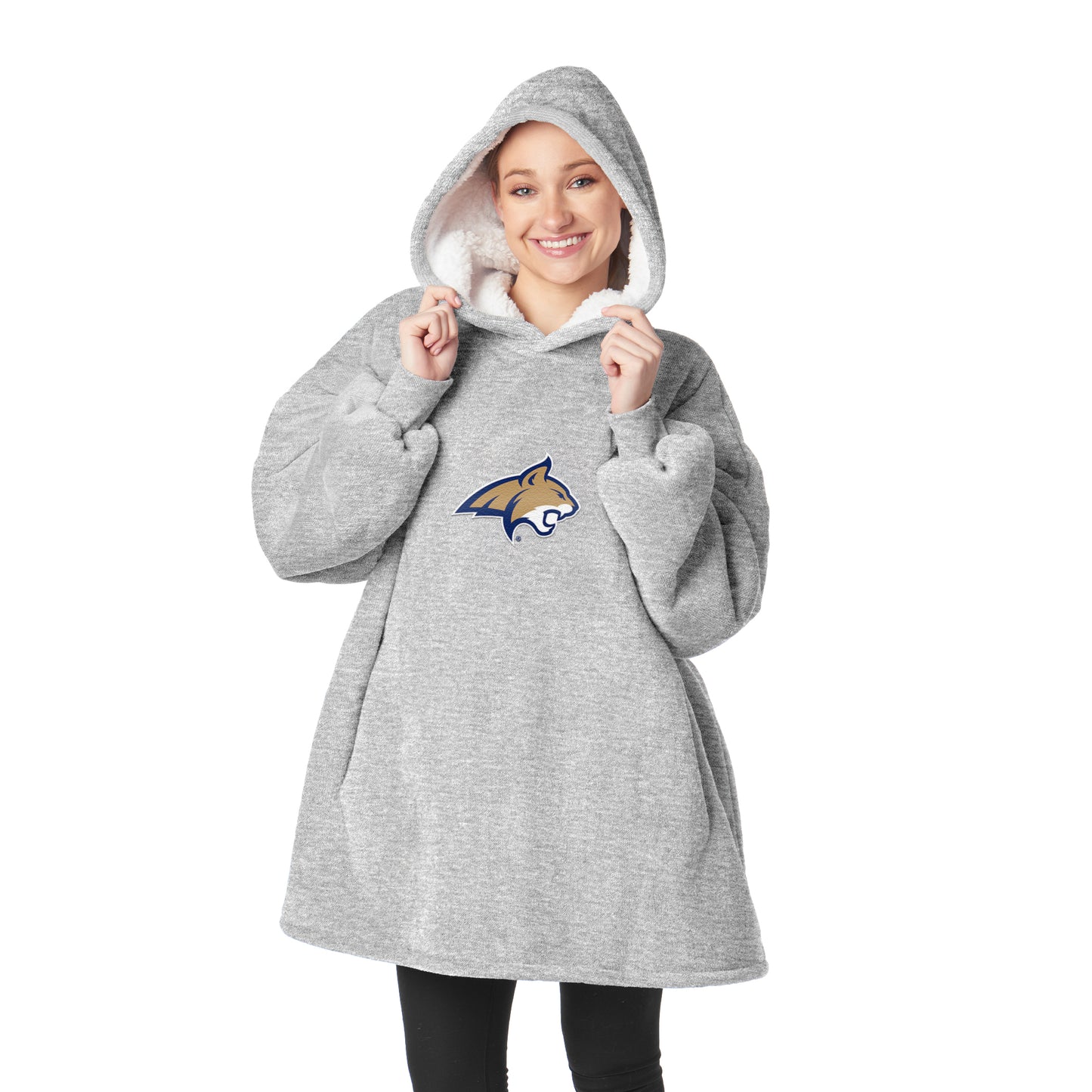 Montana State Bobcats Sherpa Fleece hoody back