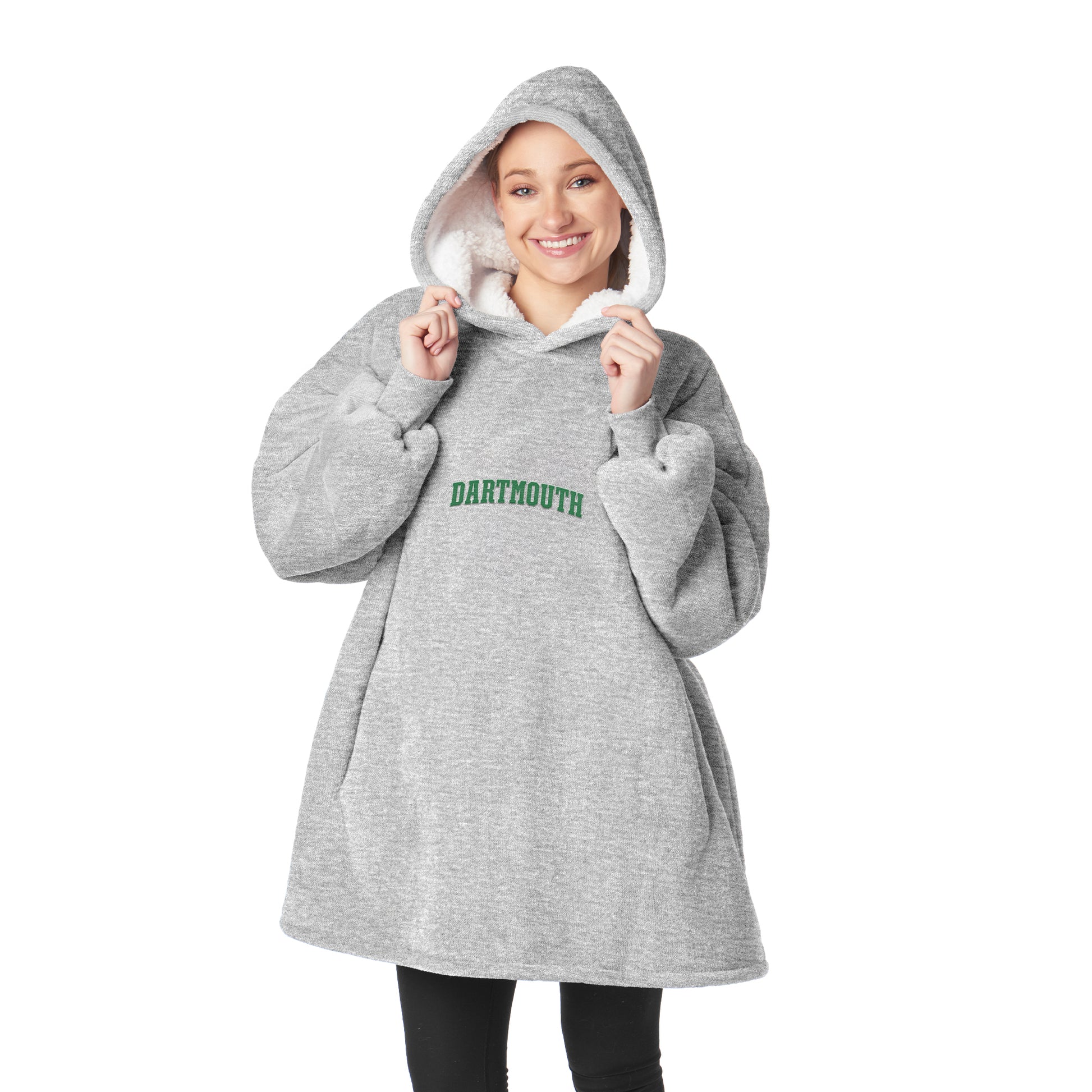 Dartmouth Big Green Sherpa Fleece hoody back