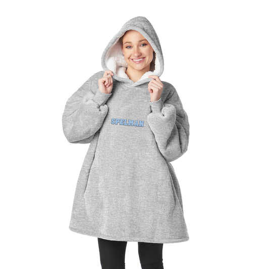 Spelman Jaguars Sherpa Fleece hoody back
