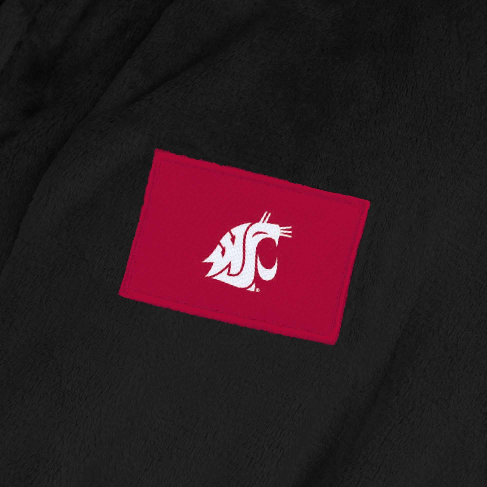 Washington State Cougars Womens SHERPA bathrobe back