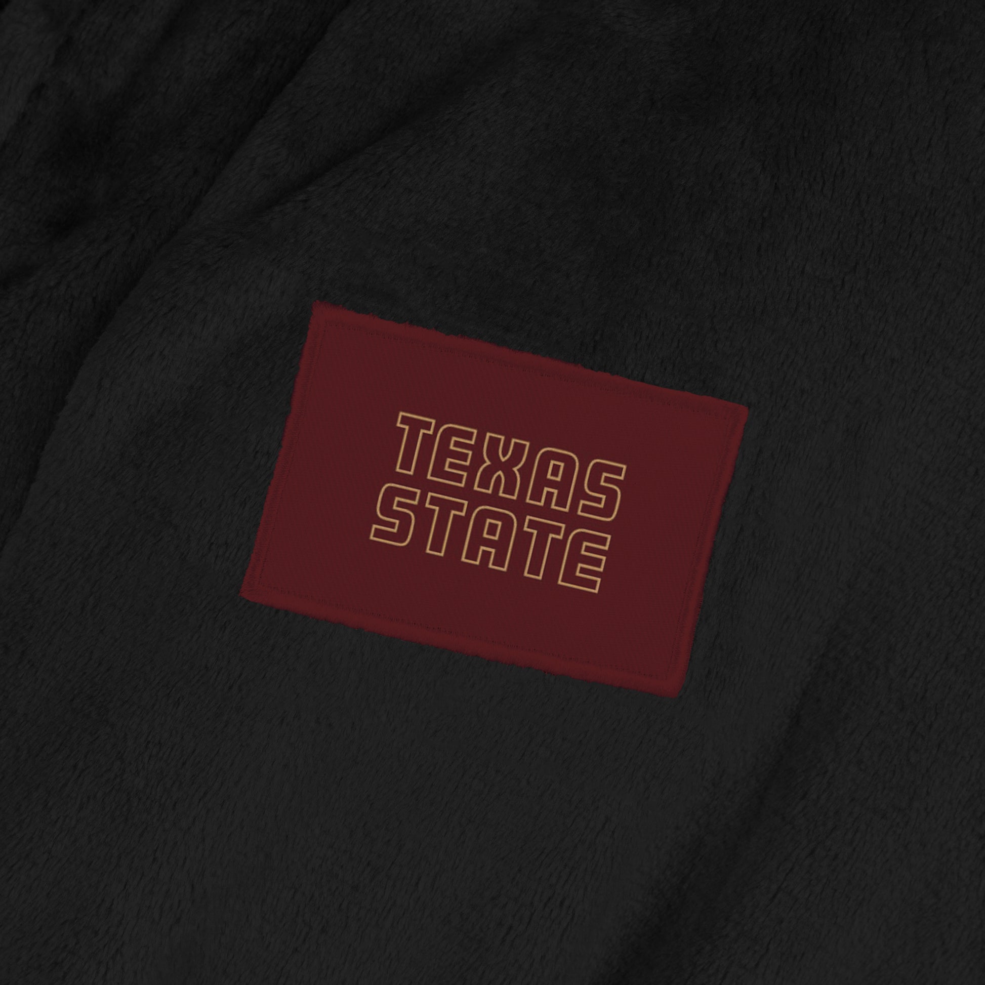 Texas State Bobcats Womens SHERPA bathrobe back