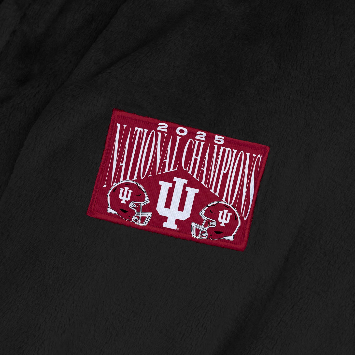 Indiana Hoosiers college football champs silk touch bathrobe patch