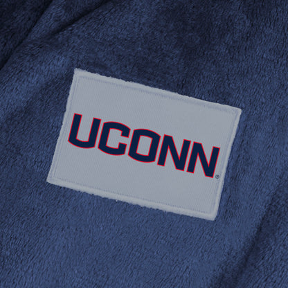 Connecticut Huskies team color bathrobe patch