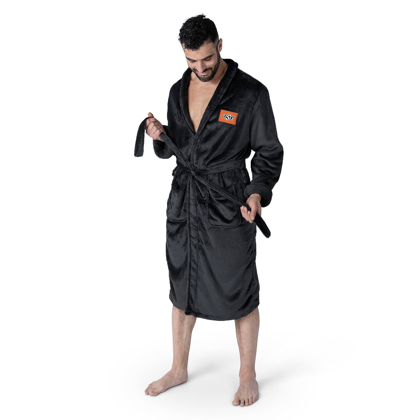 Oklahoma State Cowboys silk touch team color bathrobe