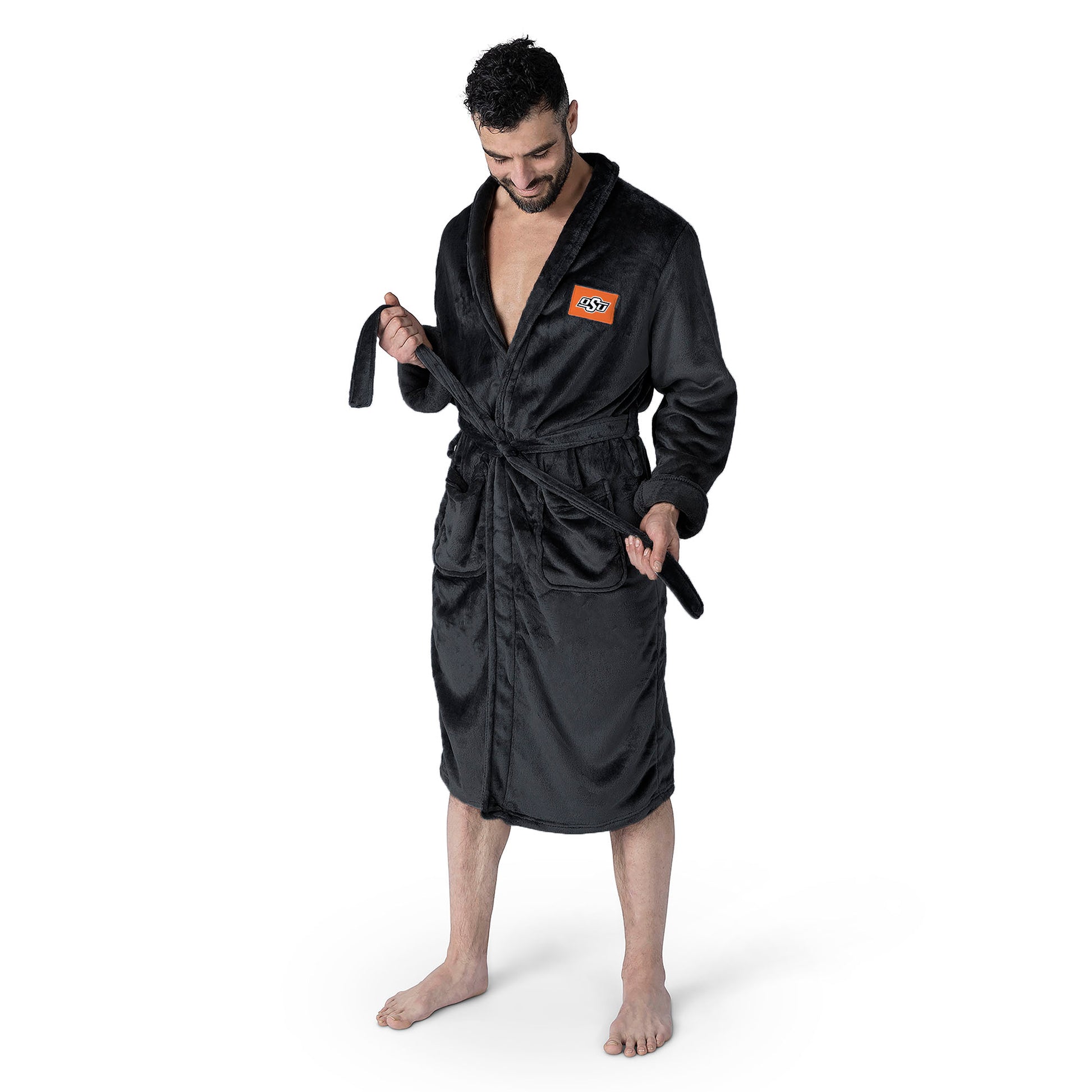 Oklahoma State Cowboys silk touch team color bathrobe
