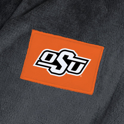 Oklahoma State Cowboys team color bathrobe patch