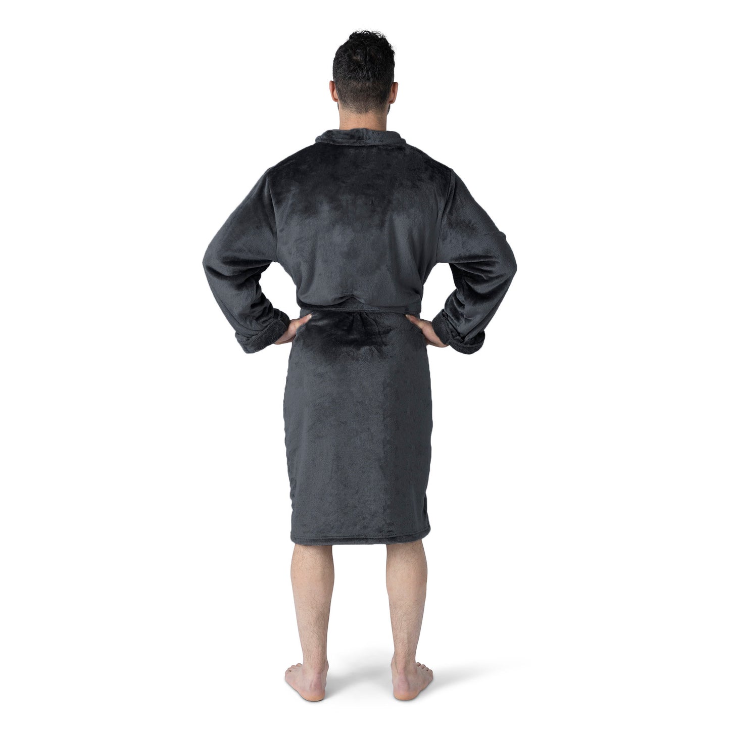 Purdue Boilermakers silk touch team color bathrobe Back