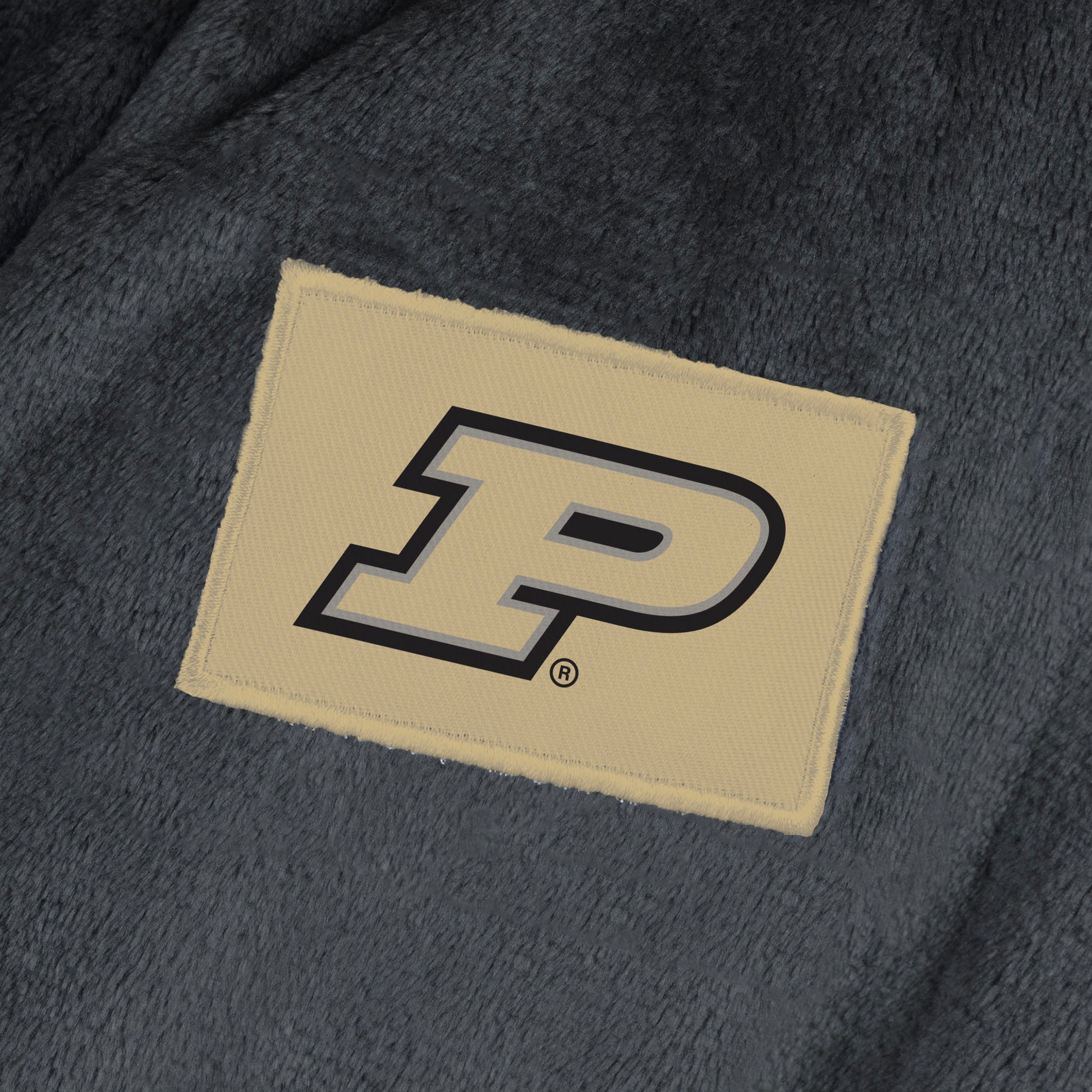 Purdue Boilermakers team color bathrobe patch