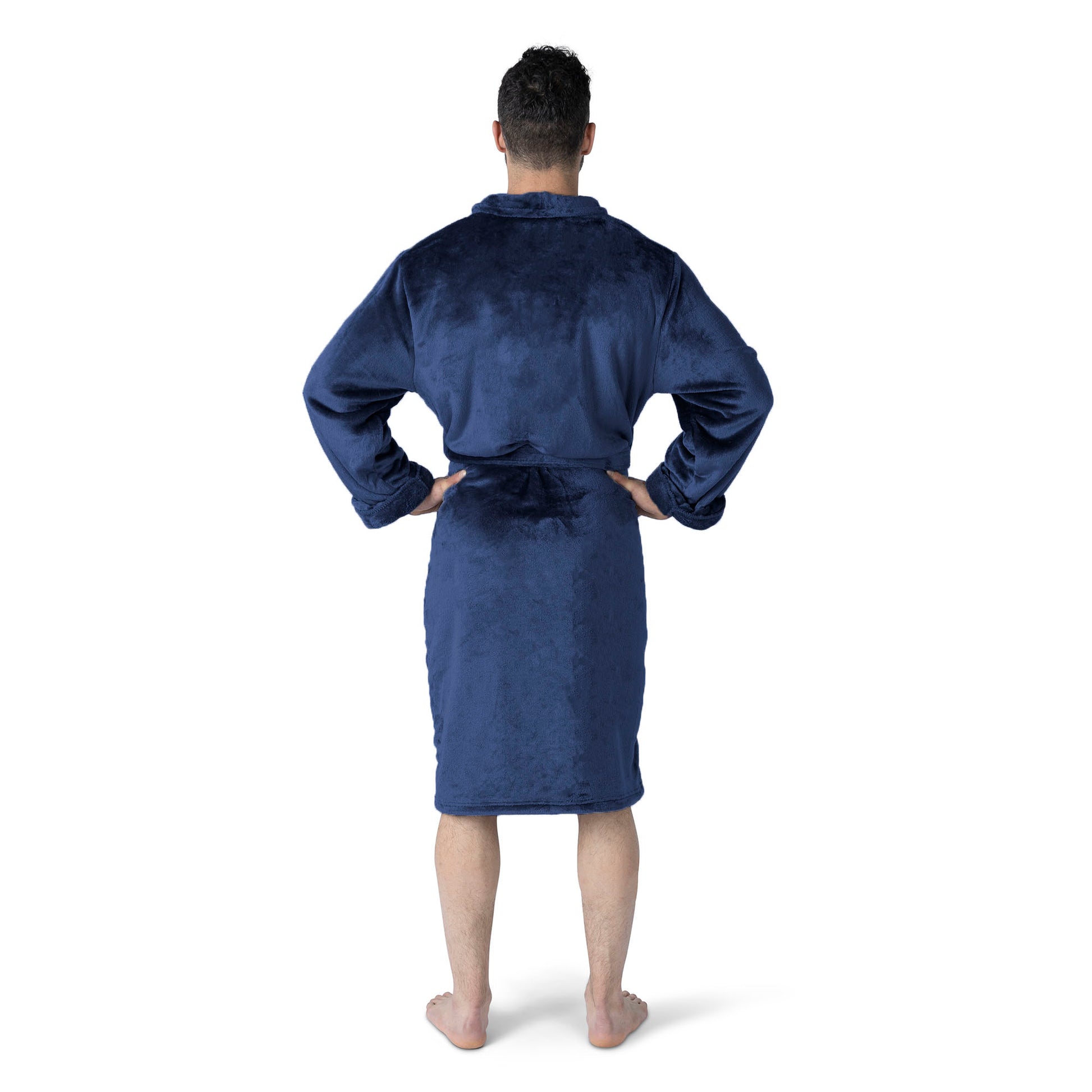 Syracuse Orange silk touch team color bathrobe Back