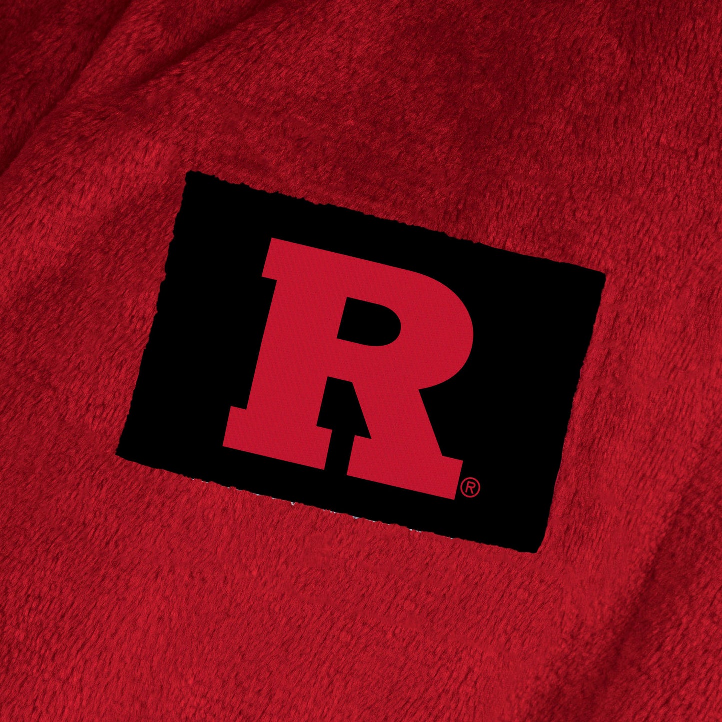 Rutgers Scarlet Knights team color bathrobe patch
