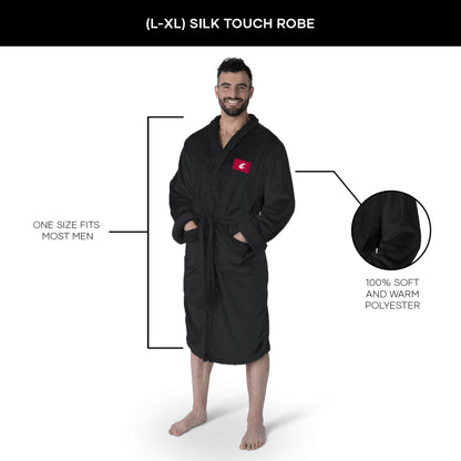 Washington State Cougars silk touch team color bathrobe dimensions