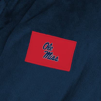 Mississippi Rebels team color bathrobe patch