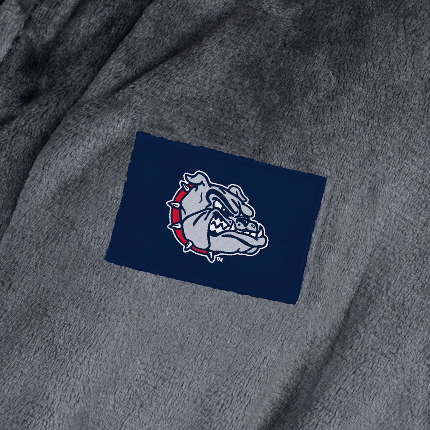 Gonzaga Bulldogs team color bathrobe patch