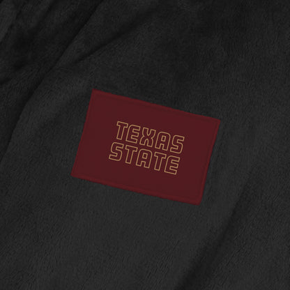 Texas State Bobcats team color bathrobe patch