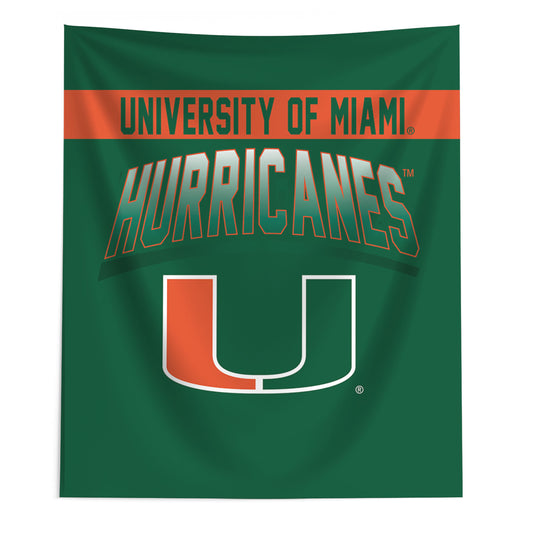Miami Hurricanes bevel wall hanging