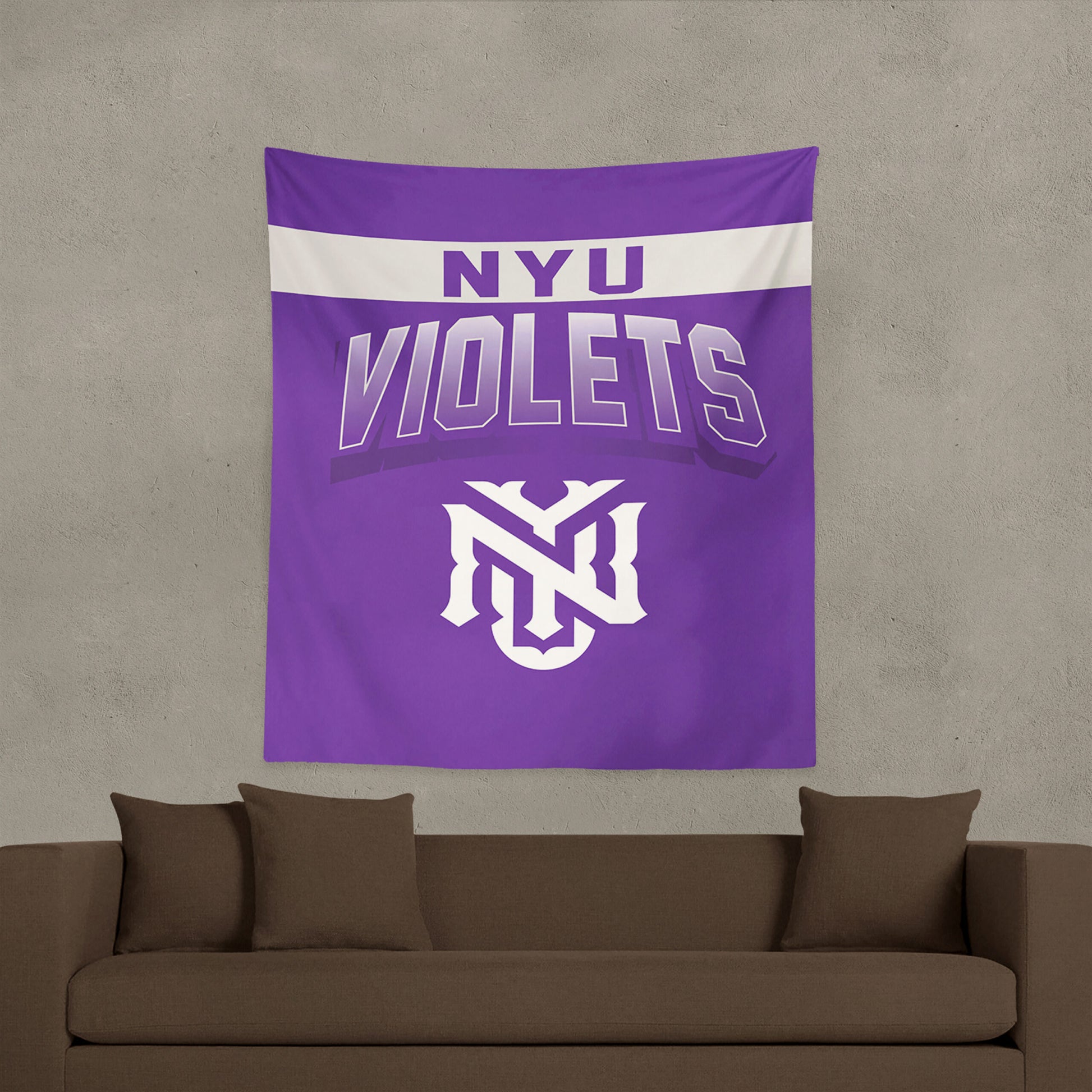 NYU Violets bevel wall hanging Lifestyle