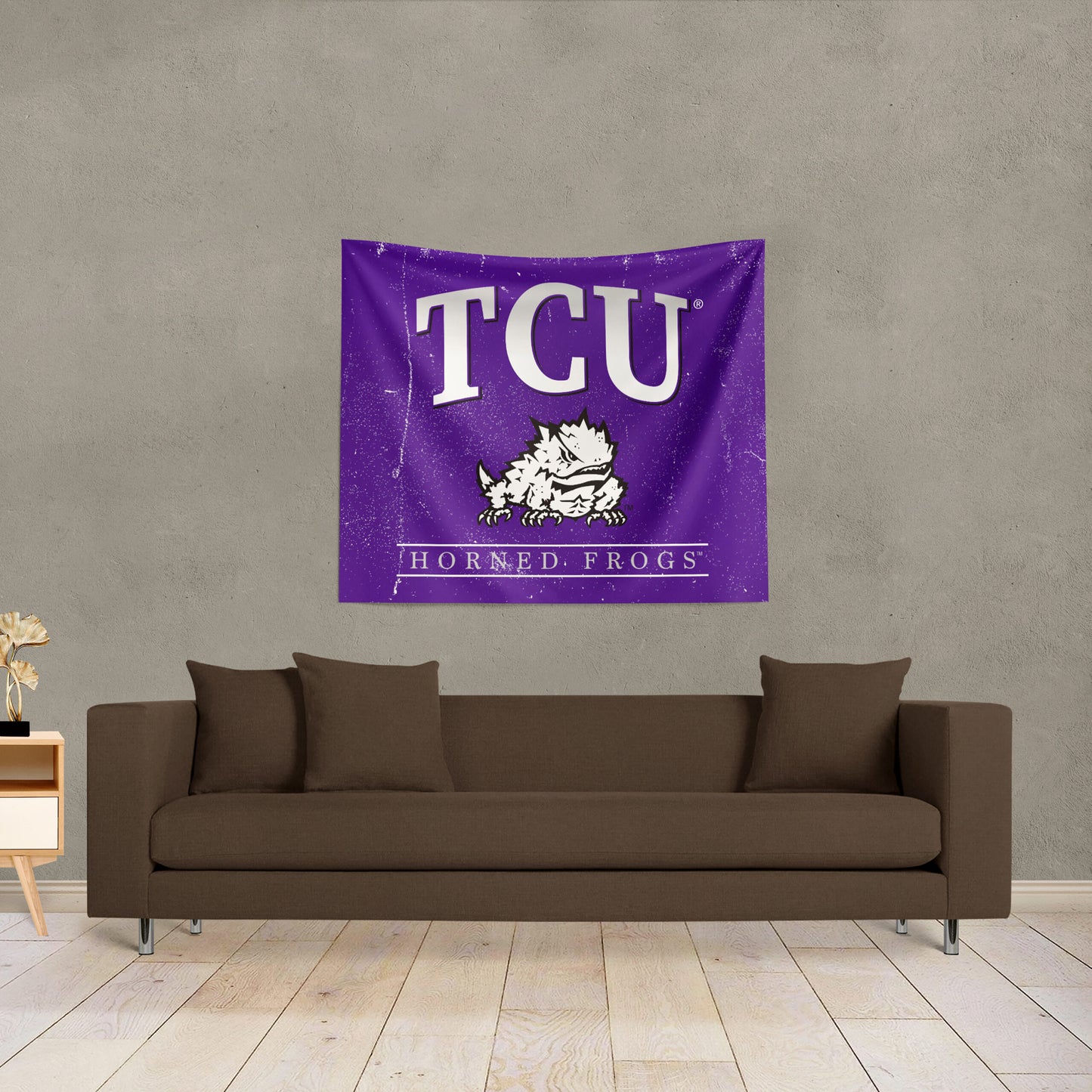 TCU Horned Frogs Premium Wall Hanging lifestyle