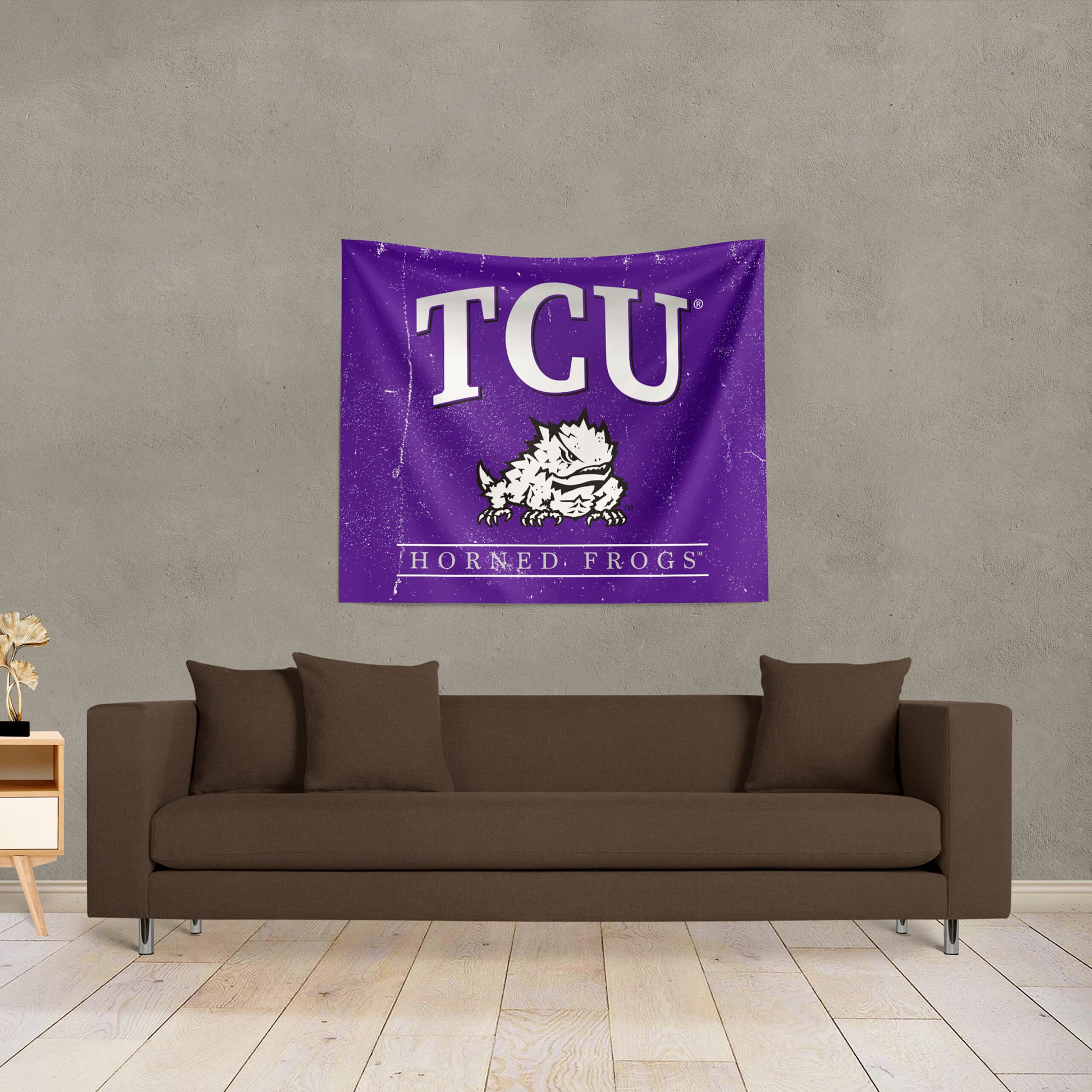 TCU Horned Frogs Premium Wall Hanging lifestyle