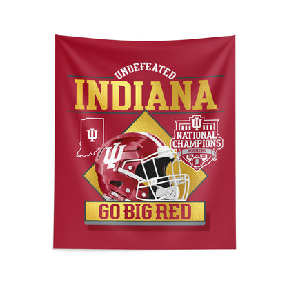 Indiana Hoosiers Commemorative NCAA Football Champs Wall Hanging