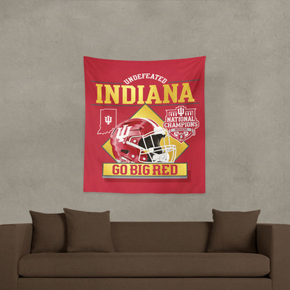 Indiana Hoosiers Commemorative NCAA Football Champs Wall Hanging Lifestyle