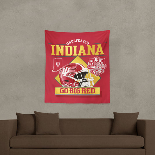 Indiana Hoosiers Commemorative NCAA Football Champs Wall Hanging Lifestyle