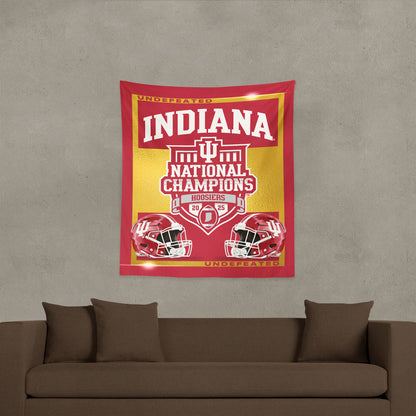 Indiana Hoosiers NCAA Football Champs Wall Hanging Lifestyle