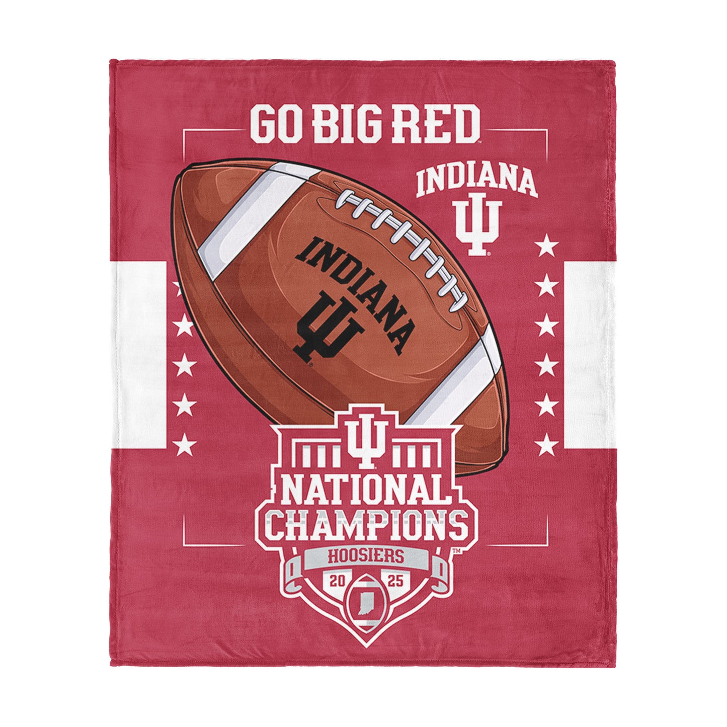 Indiana Hoosiers HISTORICAL NCAA Football Champs throw blanket