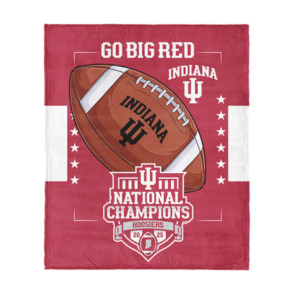 Indiana Hoosiers HISTORICAL NCAA Football Champs throw blanket