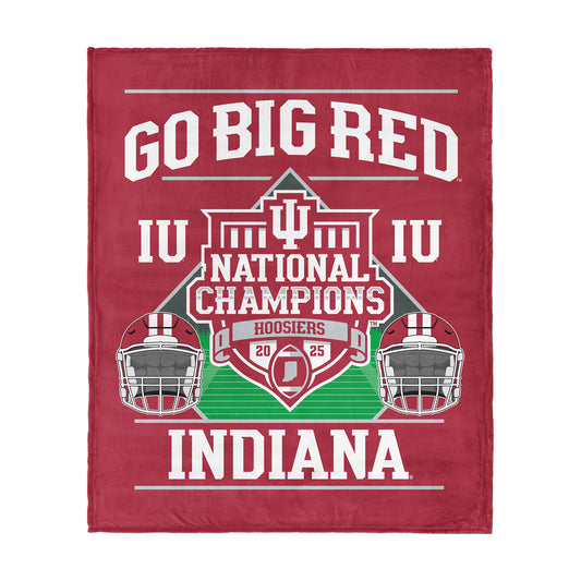 Indiana Hoosiers HISTORICAL NCAA Football Champs throw blanket