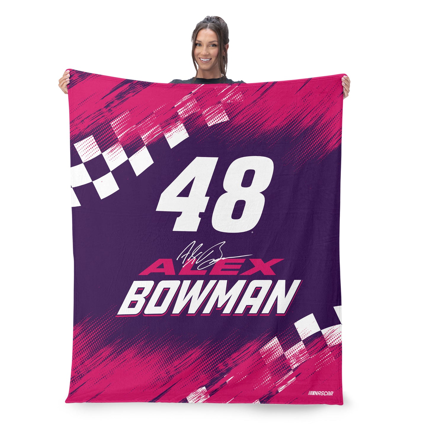 NASCAR Alex Bowman large throw blanket