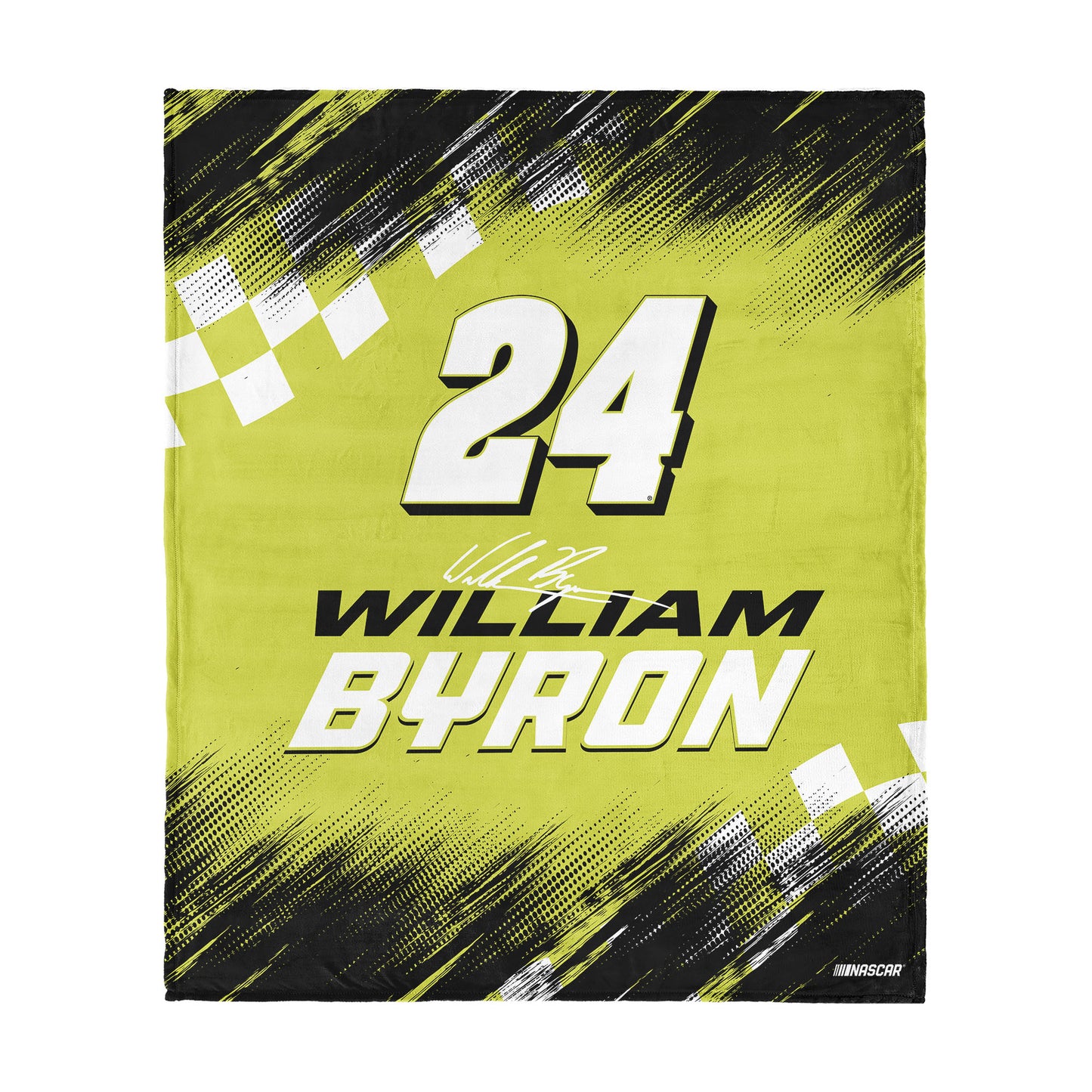 NASCAR William Byron silk touch throw blanket