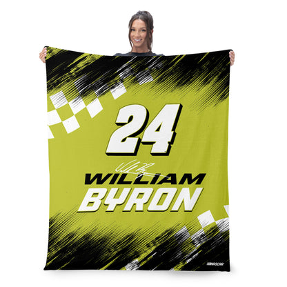NASCAR William Byron large throw blanket