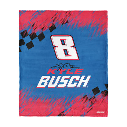 NASCAR Kyle Busch silk touch throw blanket