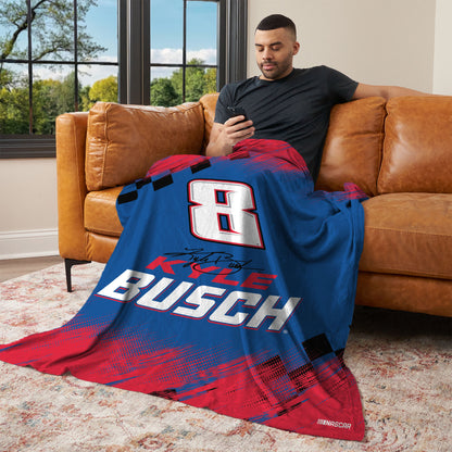 NASCAR Kyle Busch lounging throw blanket