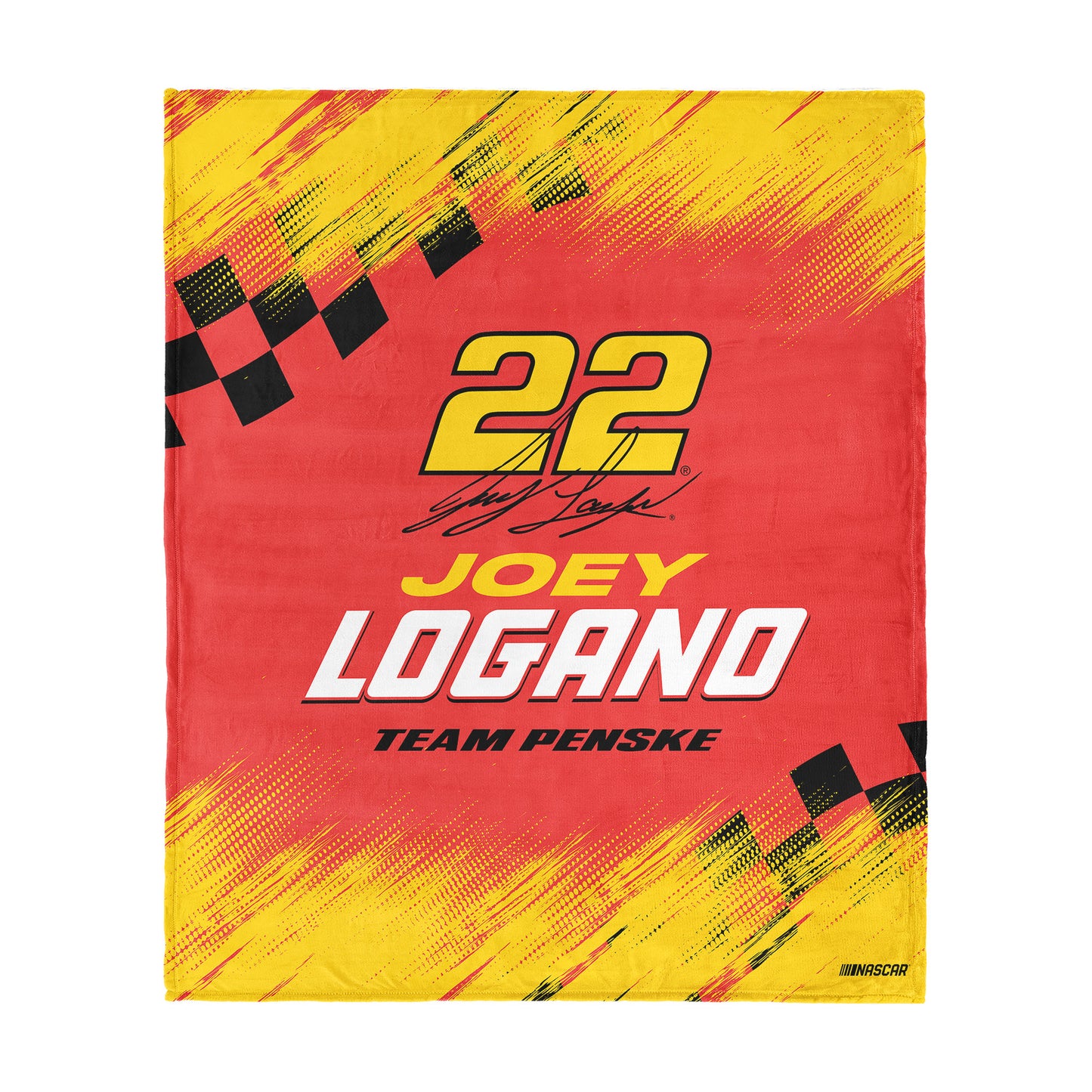 NASCAR Joey Logano silk touch throw blanket