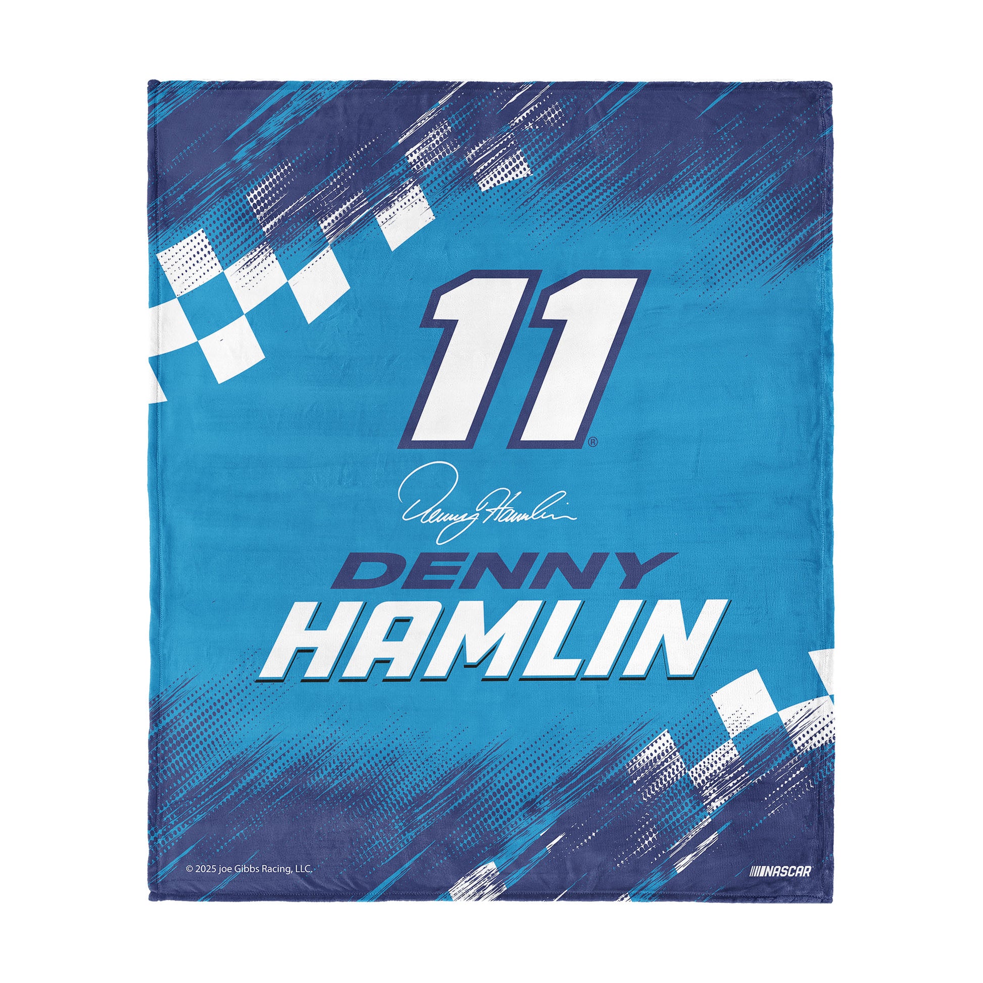 NASCAR Denny Hamlin silk touch throw blanket