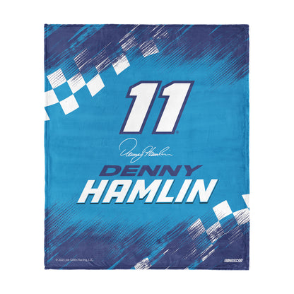 NASCAR Denny Hamlin silk touch throw blanket