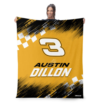 NASCAR Austin Dillon large throw blanket