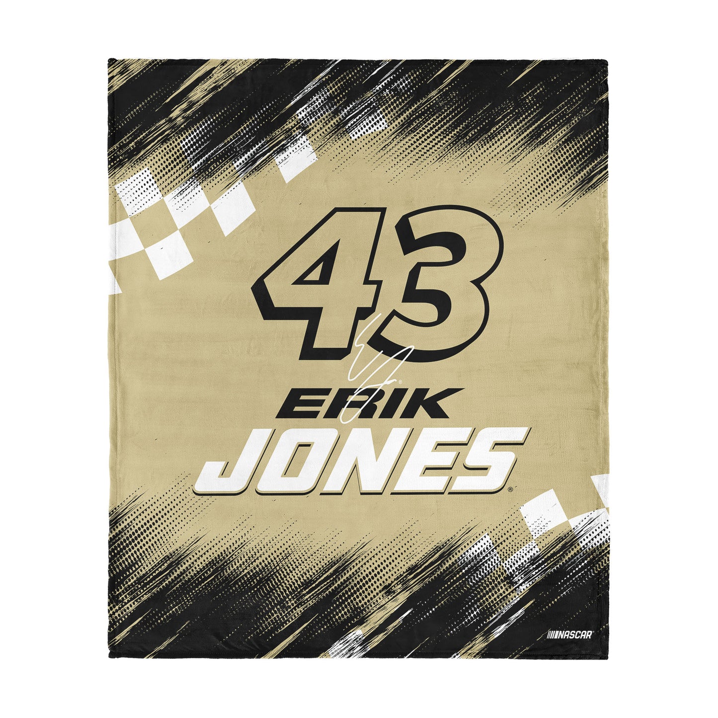 NASCAR Erik Jones silk touch throw blanket
