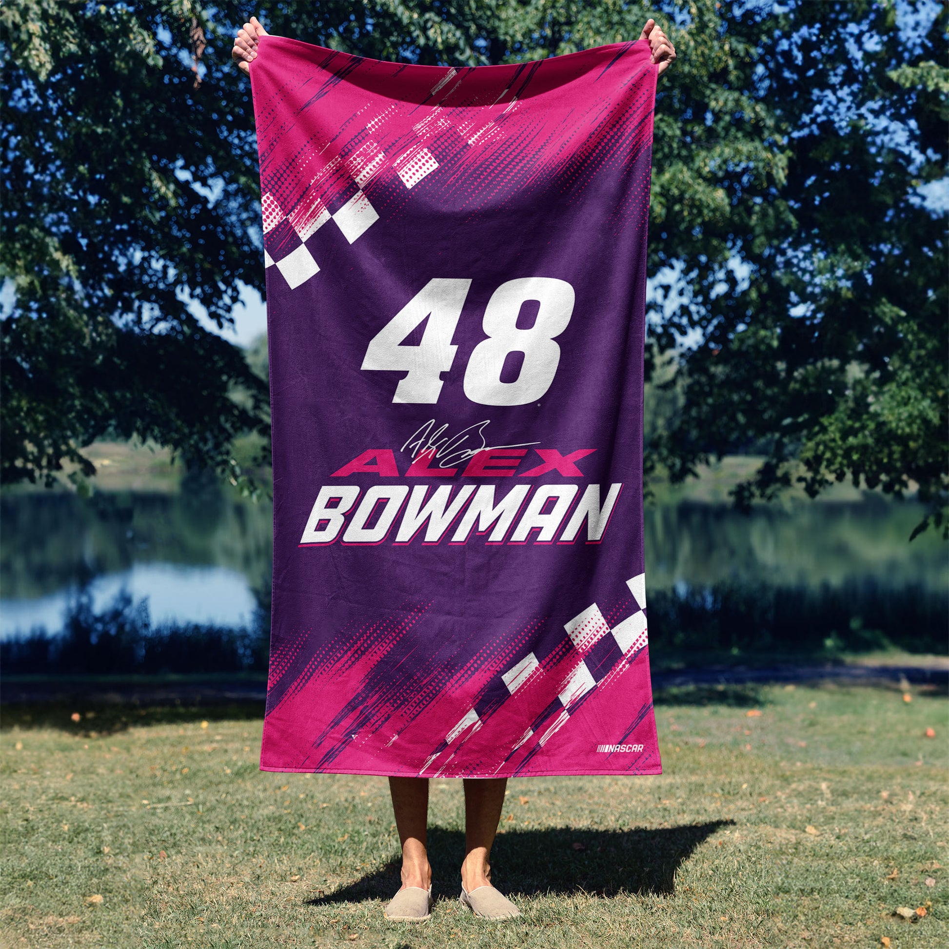 NASCAR Alex Bowman Beach Towel Lifestyle