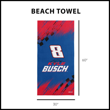 NASCAR Kyle Busch Beach Towel Dimensions