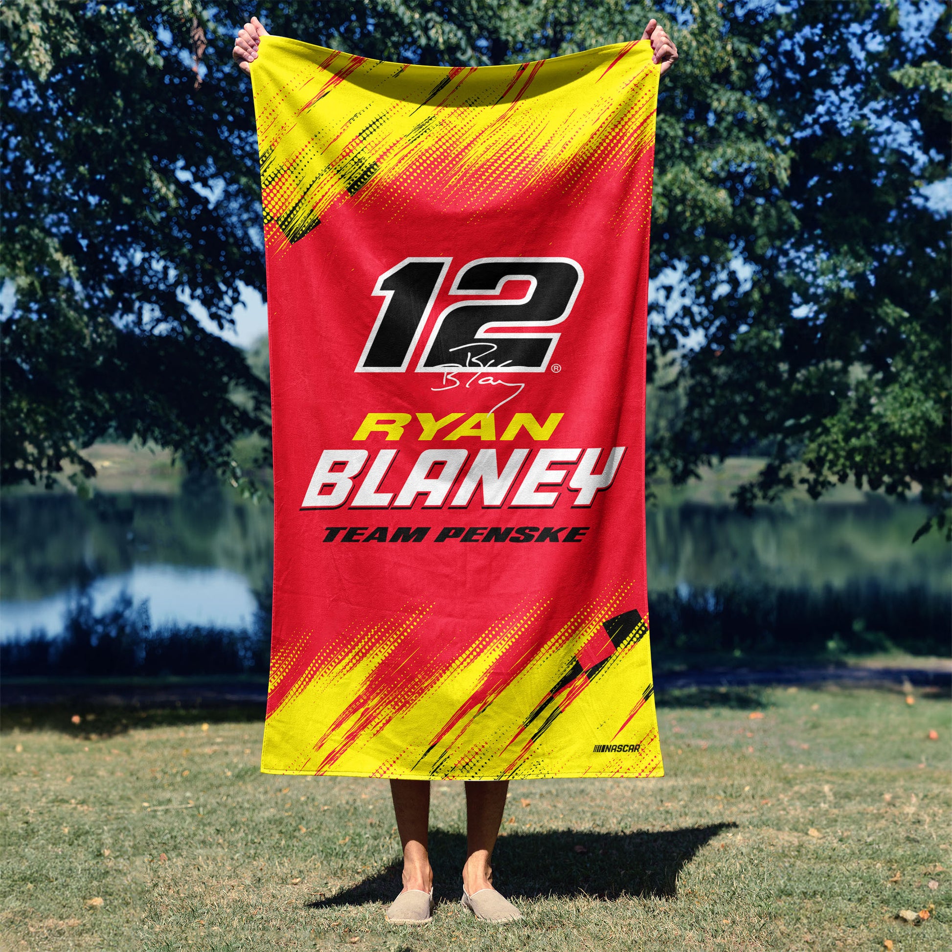 NASCAR Ryan Blaney Beach Towel Lifestyle