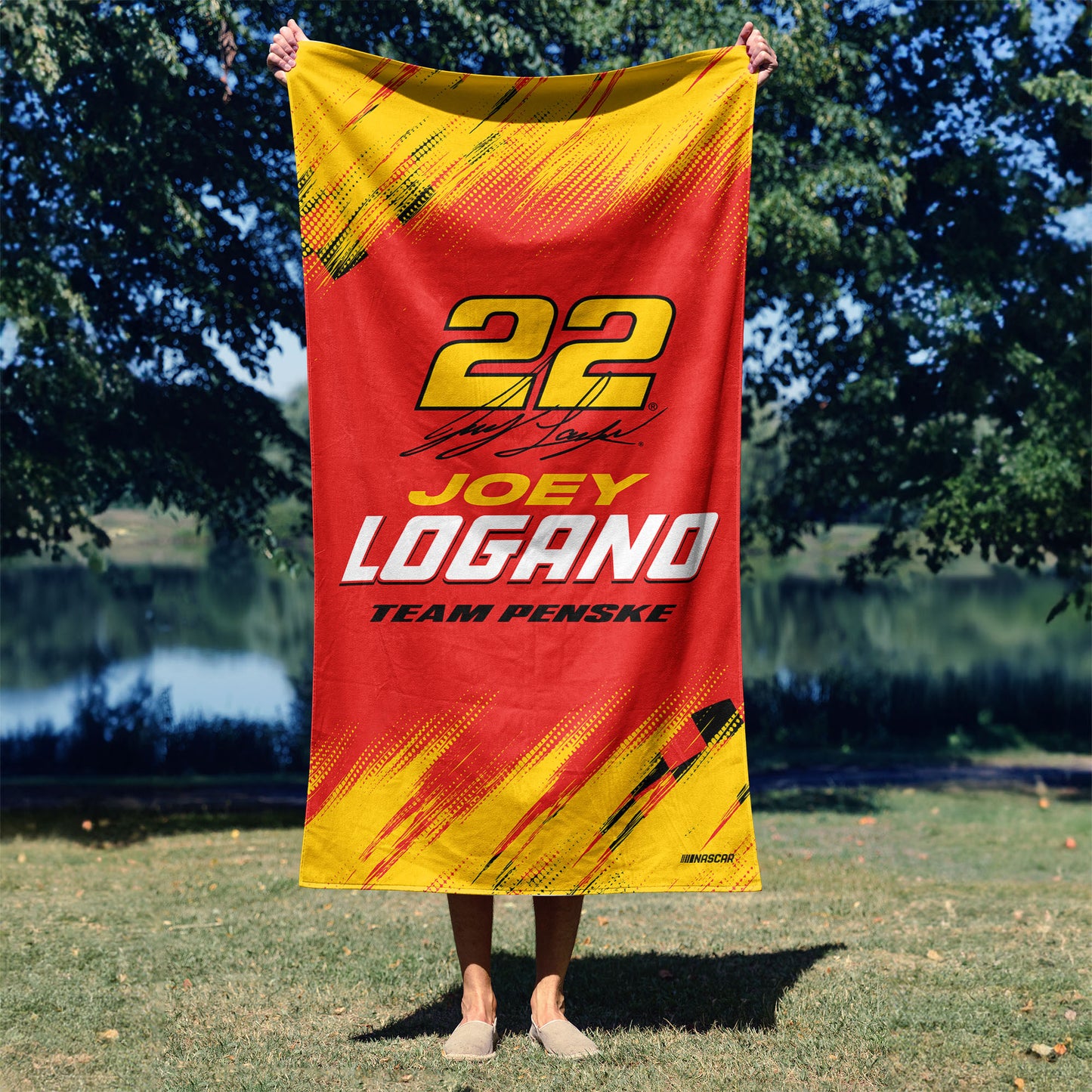 NASCAR Joey Logano Beach Towel Lifestyle